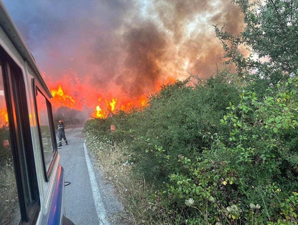 Local road and rail traffic were also significantly affected by the blazes