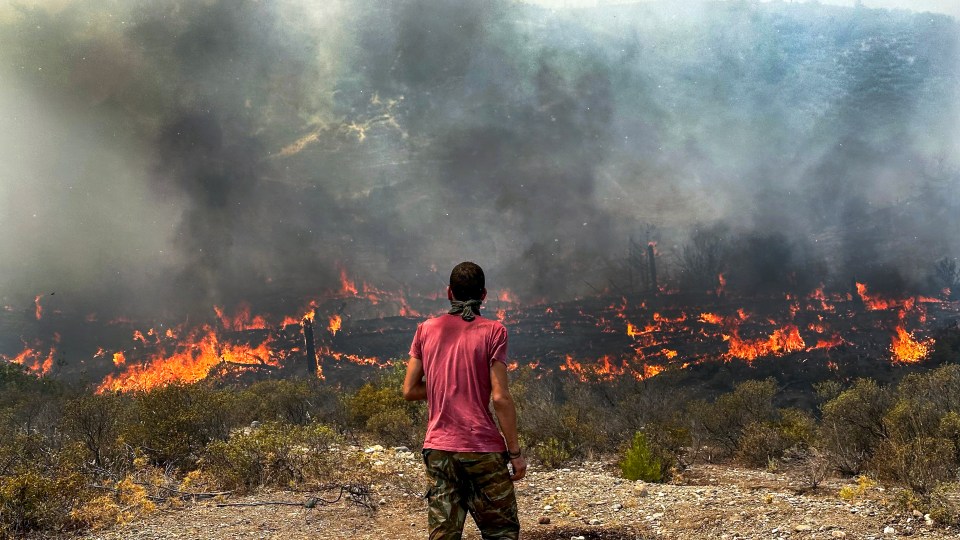 Along with Rhodes, wildfires have also erupted on the Greek islands of Corfu and Evia with Crete also under threat