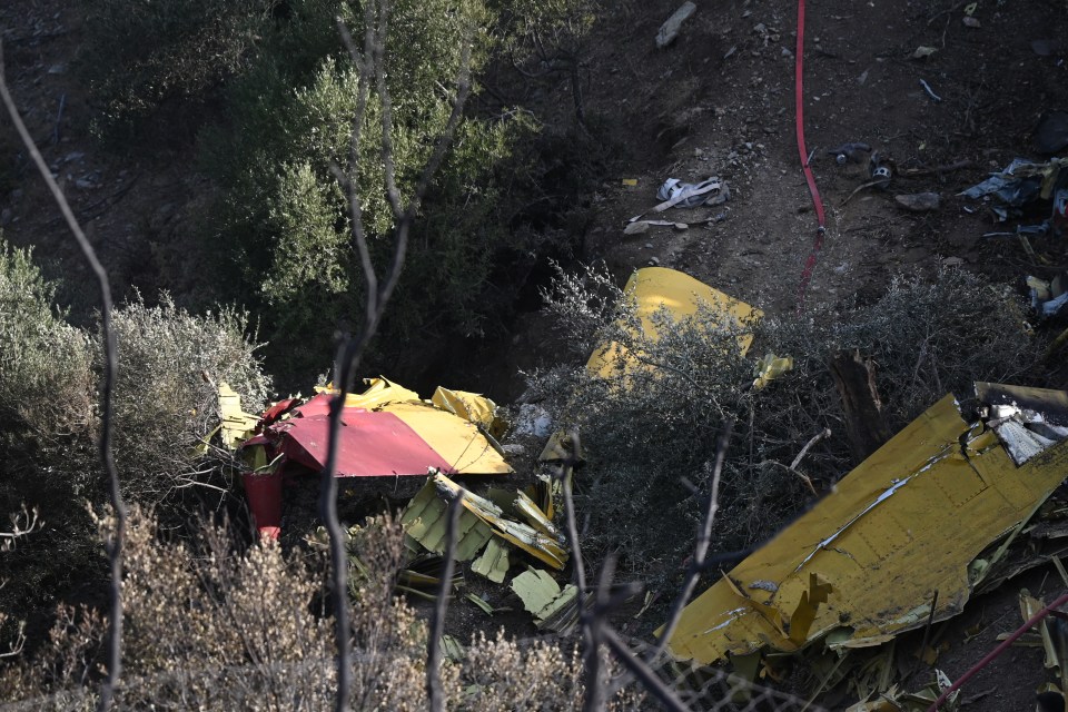 Two pilots died after a firefighting plane crashed in Evia