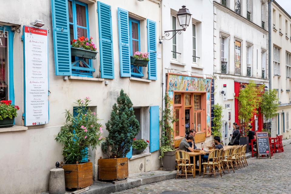 Paris (pictured)  is also a great spot for cafes