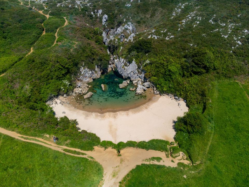 A beach in Spain has been named the smallest in the world - and it's not even on the coast