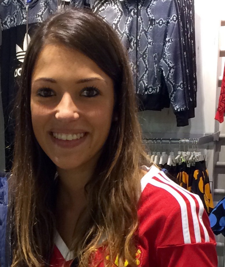 Schneiderlin met wife Camille Sold while she was working in an Adidas shop