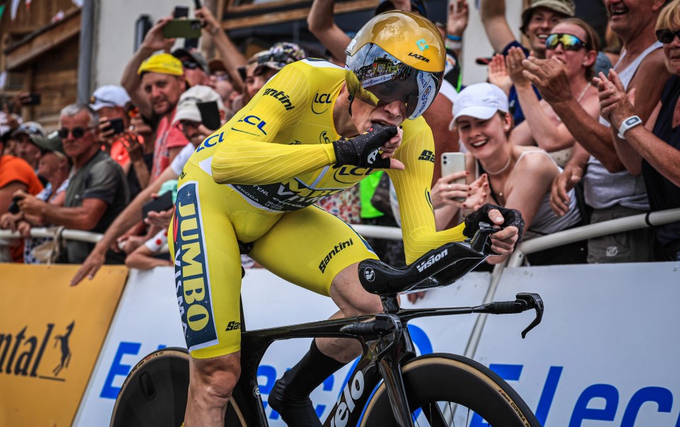 Jonas Vingegaard produced a remarkable time trial on his way to a second Tour title