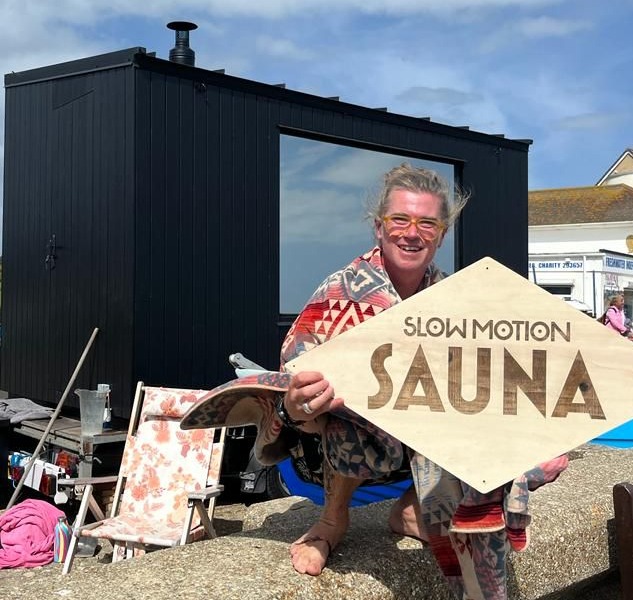 Slow Motion Sauna will be the island's very first beach sauna