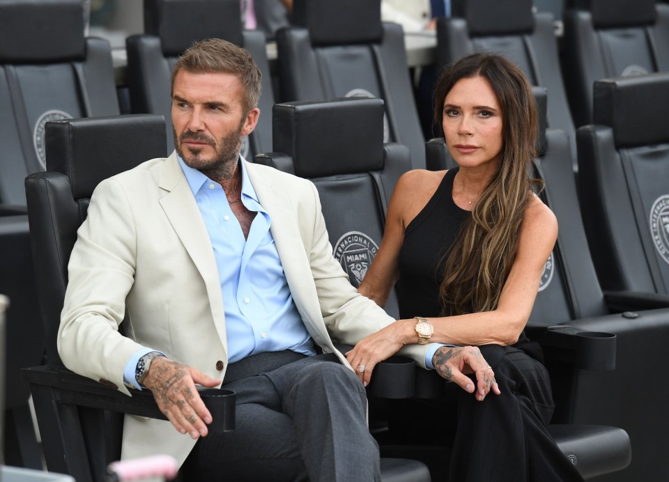 David Beckham and wife Victoria were in Miami to watch Messi's heroics