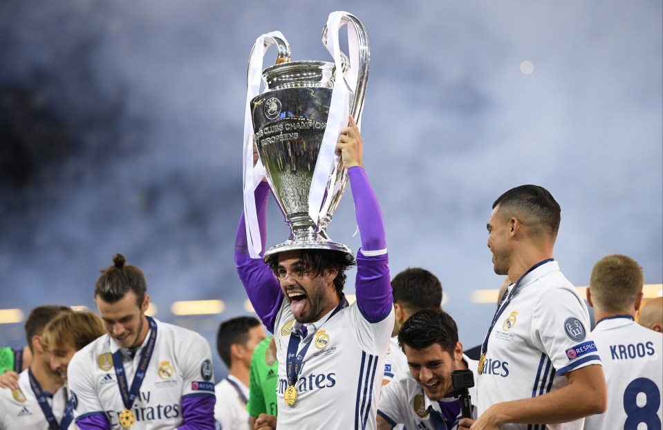 The attacking midfielder has won the Champions League five times