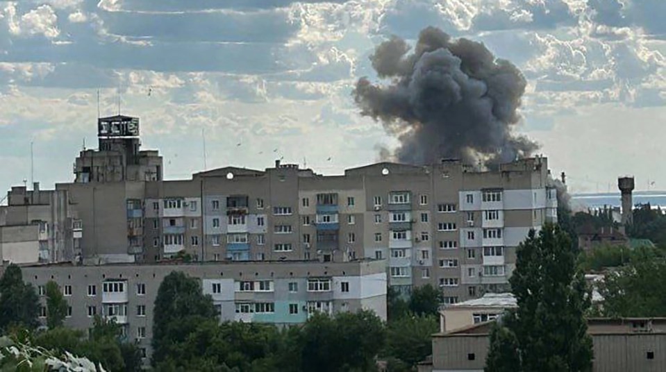 The Dune Hotel used to pamper Russian top brass has been blitzed by a British Storm Shadow missile