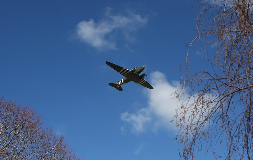 A flypast in honour of a national hero