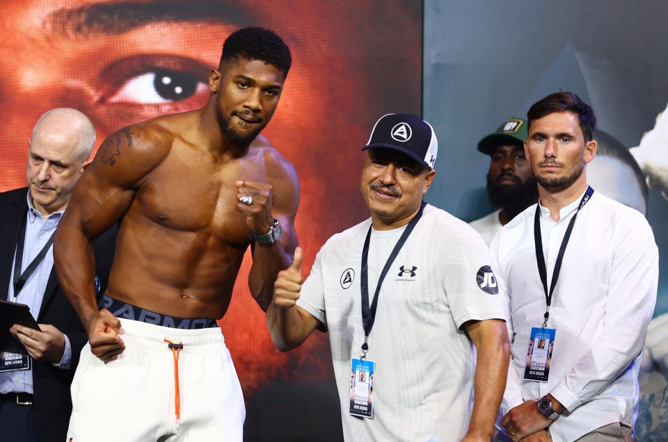 Anthony Joshua with ex-coach Robert Garcia