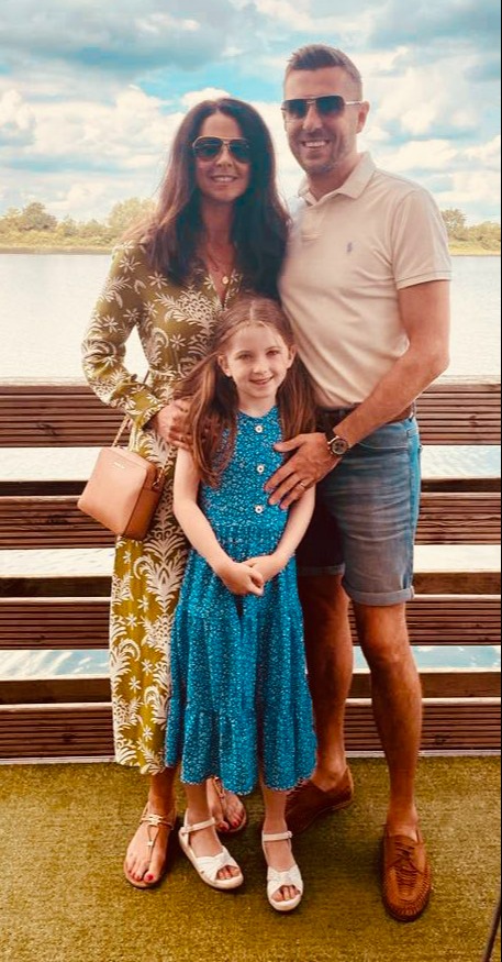 Mark Selby with wife Vikki and daughter Sofia Maria