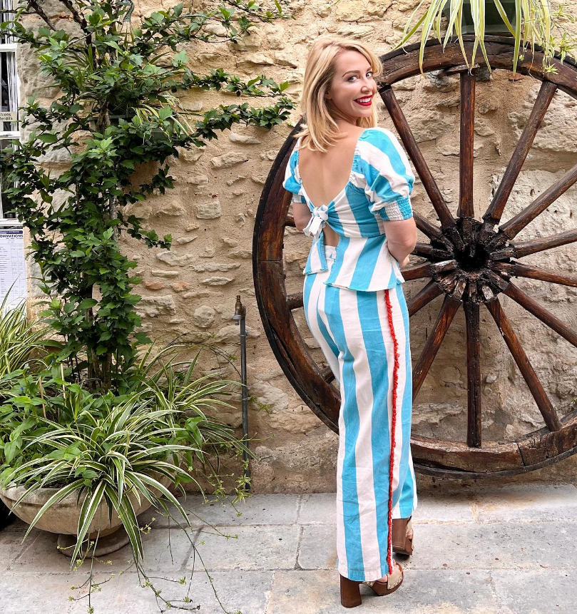 Fellow TV star Laura Hamilton also wore the same outfit on her Instagram