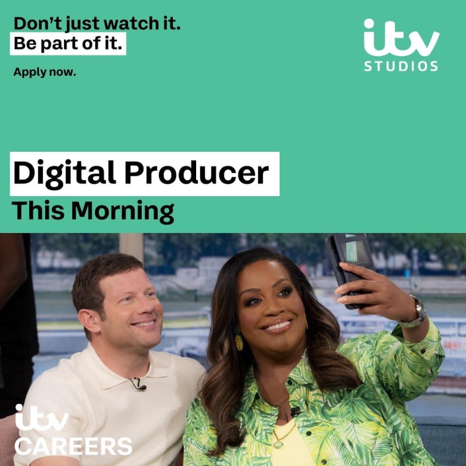 Alison Hammond and Dermot O'Leary are seen taking a selfie