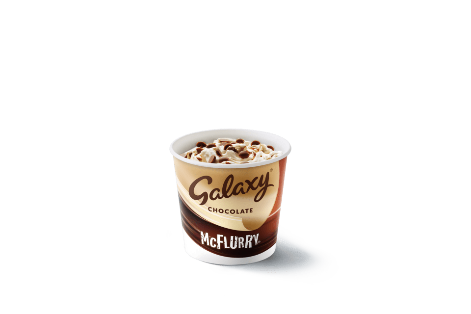 The Galaxy McFlurry is very popular amongst chocolate fans