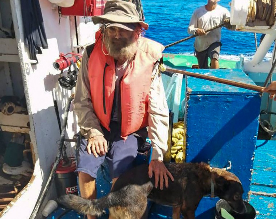 Australian sailor Tim Shaddock and his dog Bella were rescued from the Pacific Ocean in July 2023 after two months at sea