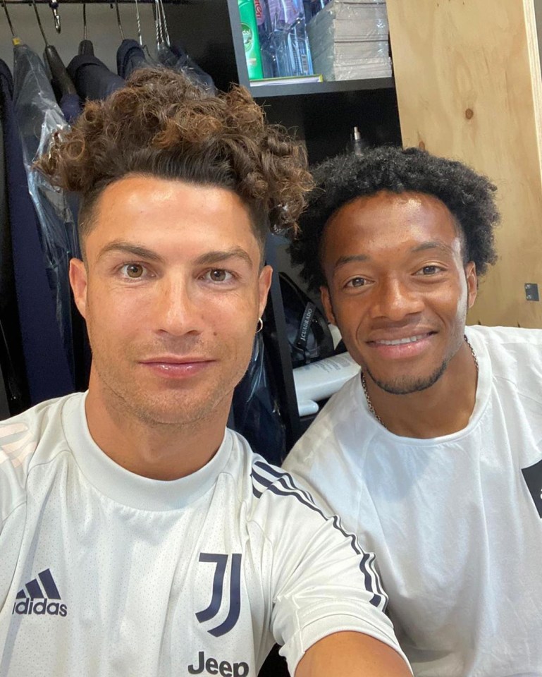 Cristiano Ronaldo and Juan Cuadrado were team-mates at Juventus