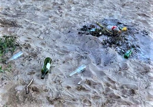 They claim that the yobs dump litter all over their beaches