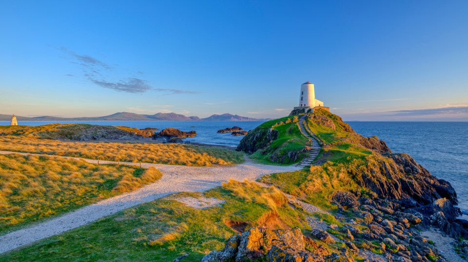 Mar Lighthouse on Llanddwyn Island off Anglesey