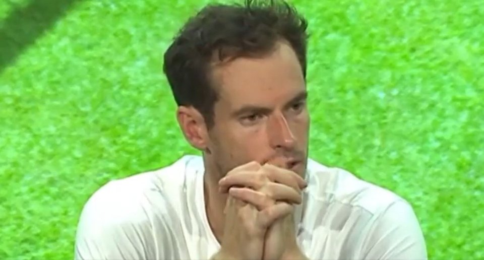 Andy Murray was devastated after his Wimbledon second round defeat to Stefanos Tsitsipas