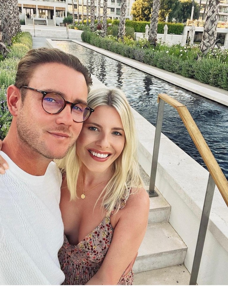 Broad with wife Mollie King