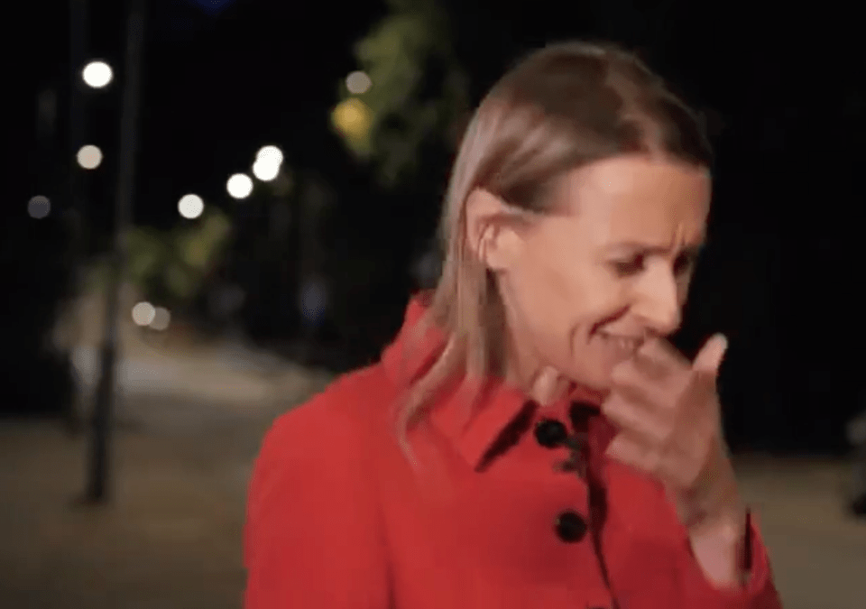 She swallowed a fly while reporting on the NATO summit in Lithuania