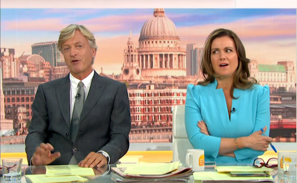 Susanna Reid rolled her eyes at Richard Madeley