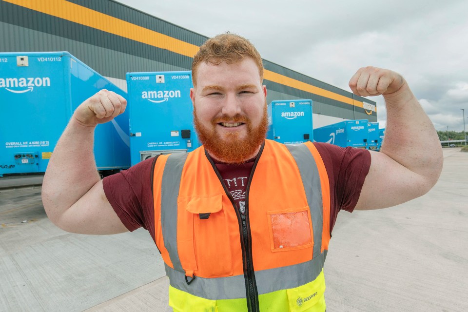 Luke Sperduti is the UK's strongest Amazon worker