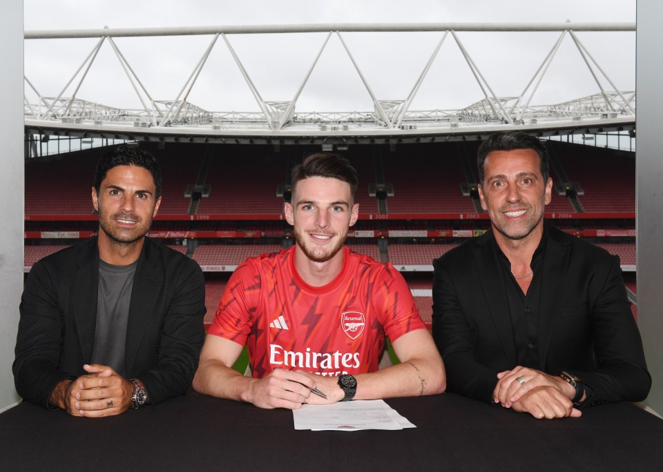 Declan Rice is now officially an Arsenal player