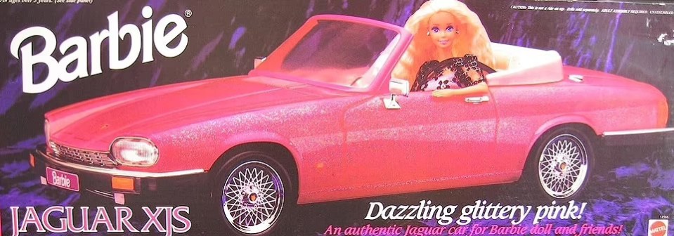 Barbie went British again in 1994 with the Jaguar XJS