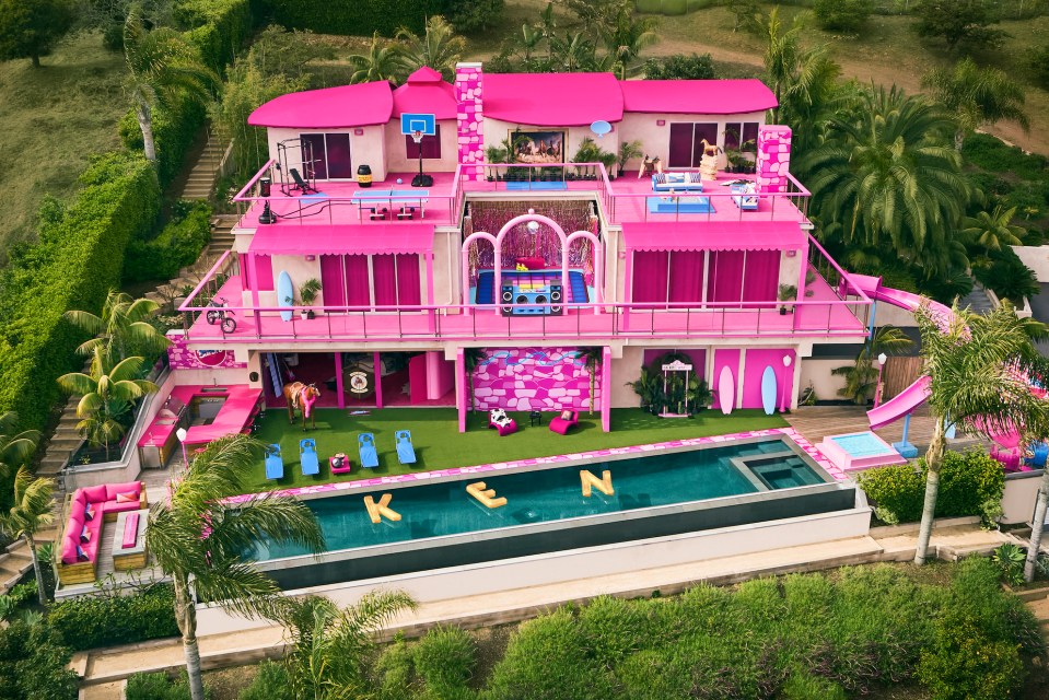 Fans can rent this pink Barbie Dreamhouse in Malibu on Airbnb