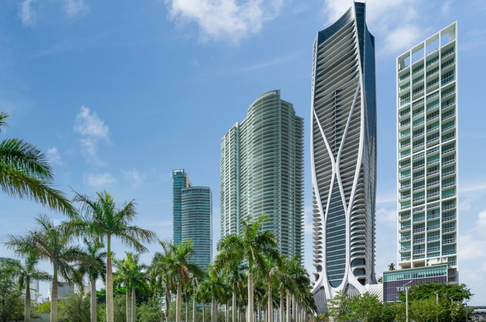 Beckham's Miami apartment buiding was designed by star architect Zaha Hadid