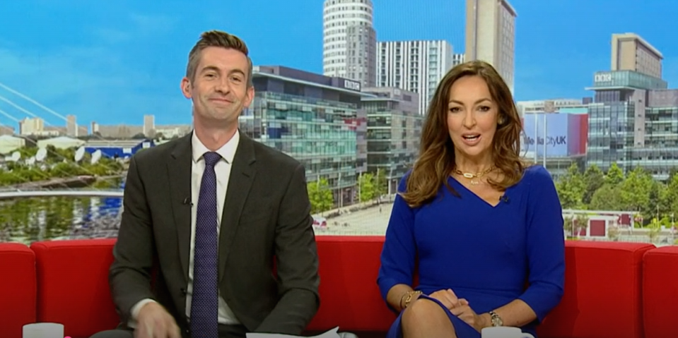 BBC Breakfast host Sally Nugent stunned in a figure-hugging blue ensemble