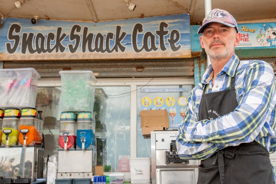 Robert Baldwin owner of Snack Shack Cafe says his business has also been affected by the production crew filming in Mablethorpe