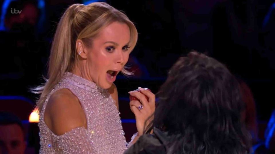 Amanda Holden was left terrified by The Witch's performance