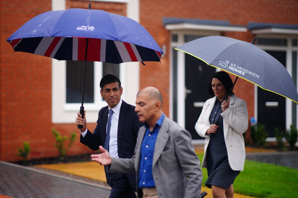 During a visit to a new housing development in the West Midlands, he didn’t definitively rule out pushing back a 2030 ban on petrol and diesel cars