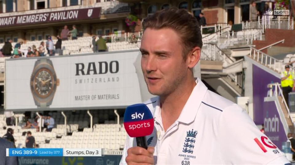 Broad made the shock announcement live on TV