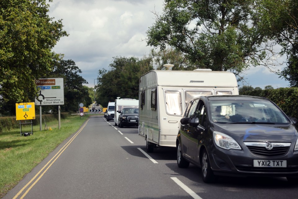 The traffic in neighbouring villages becomes grid-locked during the F1 weekend