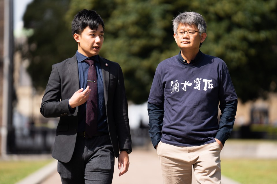 Hong Kong democracy activists Finn Lau and Christopher Mung gave a talk to MPs and journalists in the Commons last week