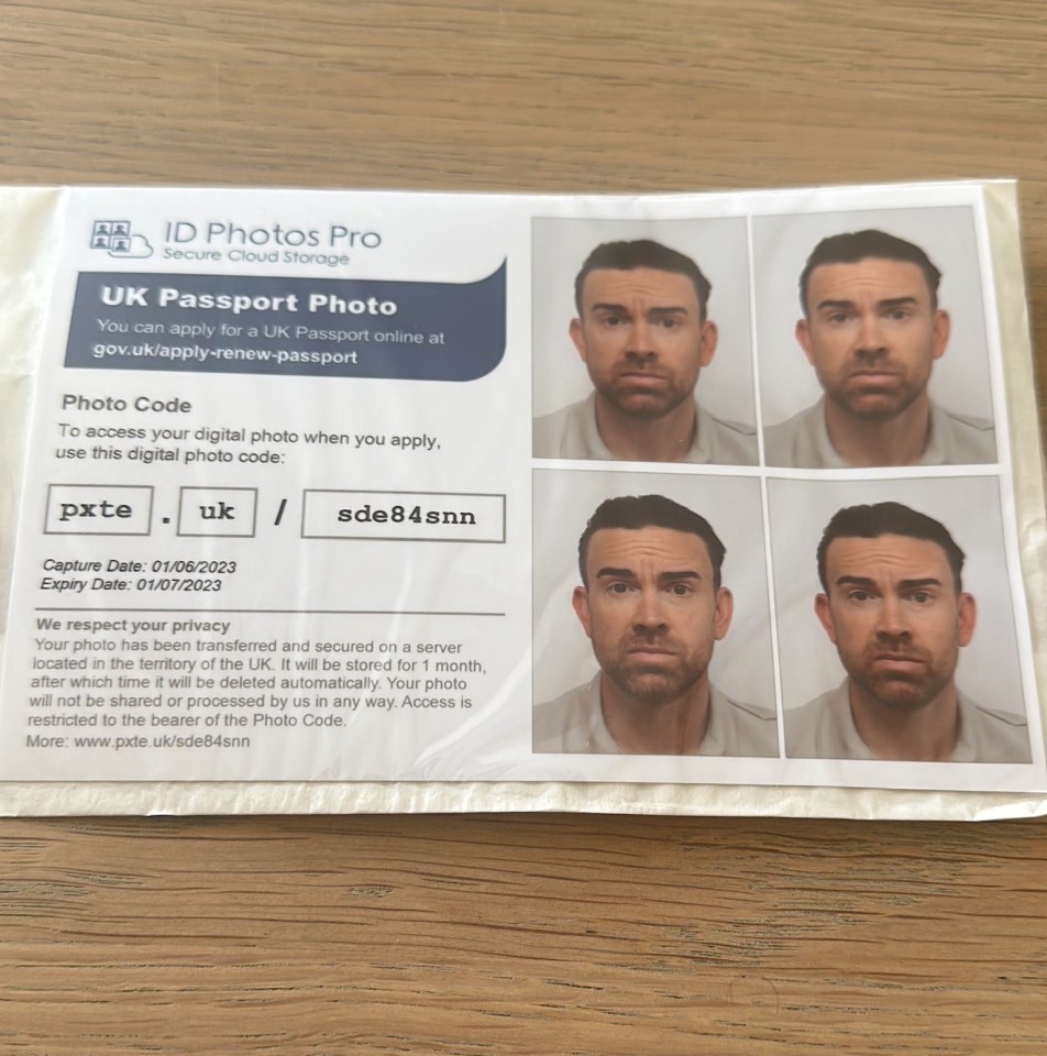 James Crane turned up at the passport office with just his photos