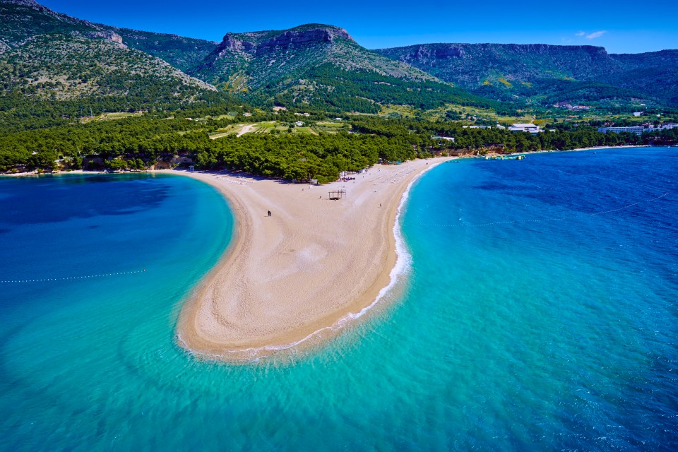 There are many stunning beaches along the island's coastline, including Zlatni Rat Beach, which is a favourite among locals