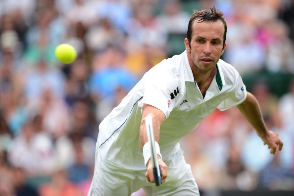 Radek Stepanek played 14 times in the men's singles at Wimbledon