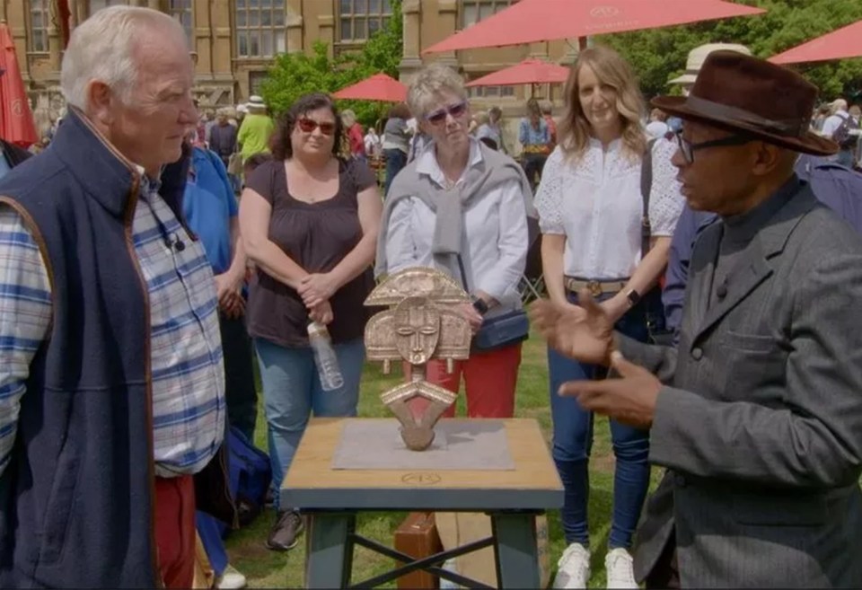 The guest looked heartbroken when his statue was revealed to be a copy