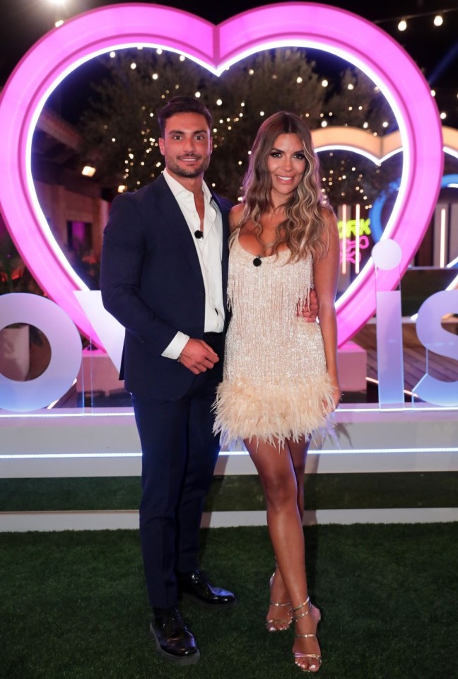 Editorial use only Mandatory Credit: Photo by Matt Frost/ITV/Shutterstock (13060080fd) Ekin-Su Culculoglu and Davide Sanclimenti are crowned Love Island winners 'Love Island' TV show, Series 8, Episode 57, Live Final, Majorca, Spain - 01 Aug 2022