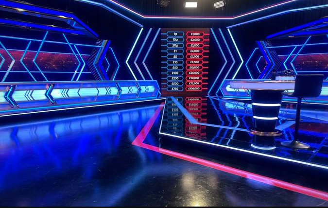 The brand new set for Deal or No Deal’s reboot