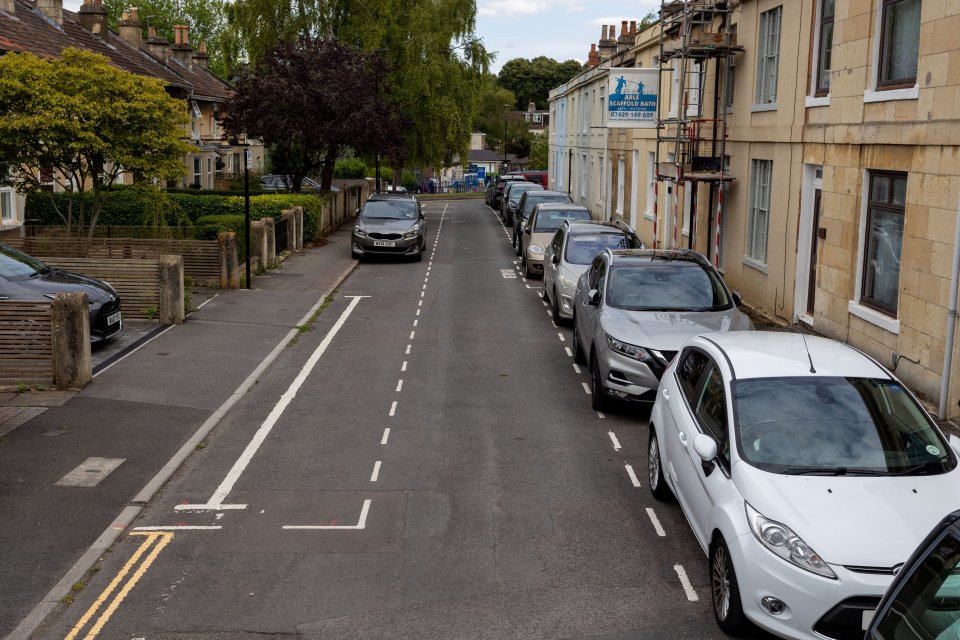 Some living on the street say the parking bays also leave the road too narrow for cars to get through