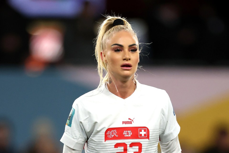 Alisha Lehmann came on as a sub in Switzerland's 2-0 win over the Philippines