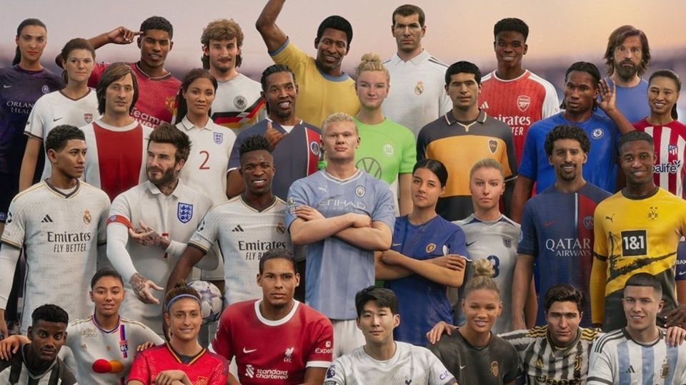 EA Sports FC cover image puts men and women side by side.