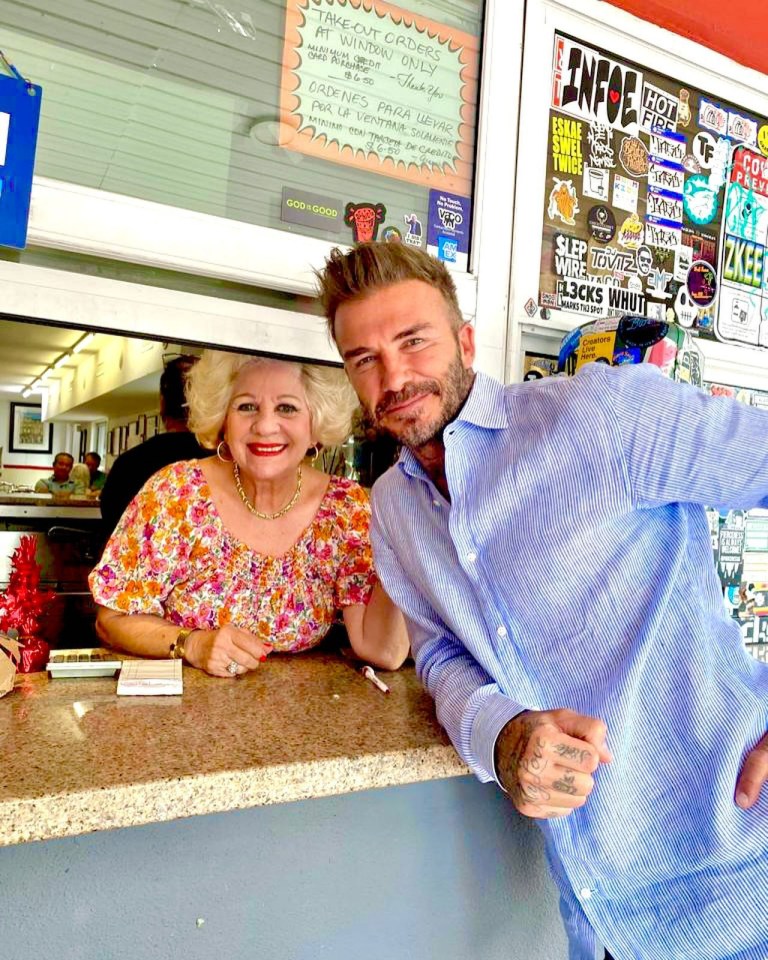 David with Leidys Pla at Cuban eatery Enriqueta’s Sandwich Shop