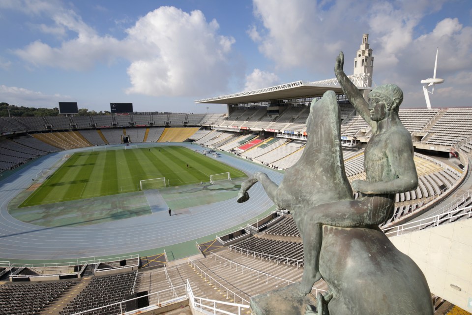 Estadi Lluis Companys Stadium will be the home of Barcelona for the 2023/24 season