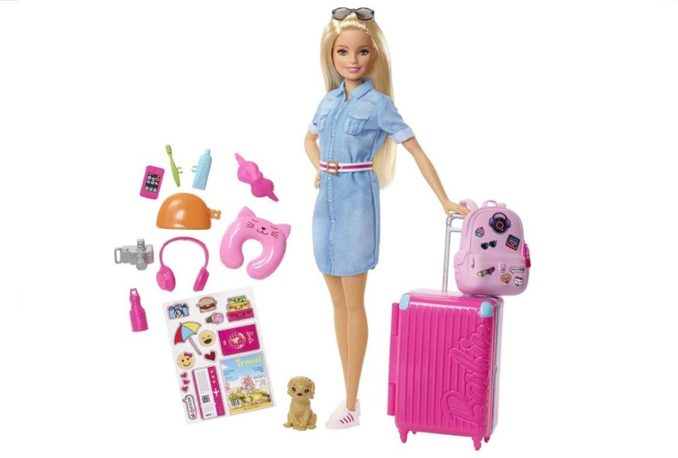 Barbie fans will love this Barbie travel doll currently on offer for £12.89 down from £62.86