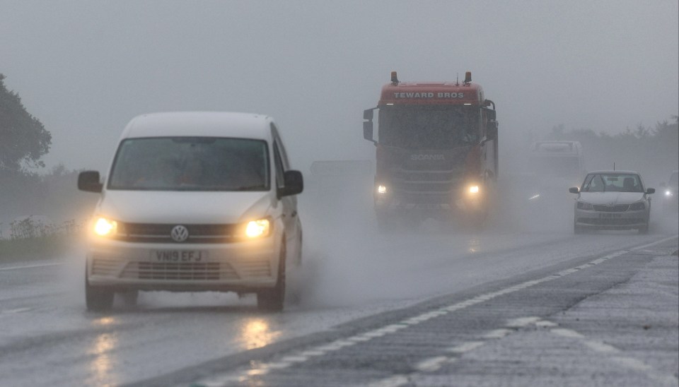 Downpours are expected to pelt parts of the UK this weekend - just as school holidays kick off